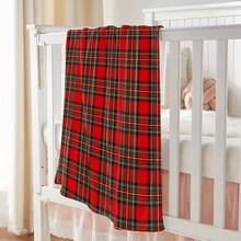 Manta de Franela a Cuadros Roja y Negra Ultra Suave Estilo Vintage - Perfecta para Cama, Sofá, Silla, Camping, Sala de Estar, Oficina - Regalo de Navidad Multifuncional - Multicolor - Ver 5