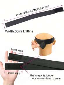 4pcs Adjustable Elastic Wig Bands, Polyester Non-Woven Fabric Woven, Edge Fixing Strap, Lace Frontal Fixing Strap, Suitable For Regular Hair, Wig Fixing Accessories - View 8