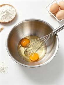 3pcs/1pc Stainless Steel Mixing Bowl With Rolled Rim, Durable And Easy To Clean, Brushed Metal Surface, Stackable Kitchen Bowls In Multiple Sizes, Suitable For Baking, Mixing, Meal Prep, Fruit, Pasta, Holiday Themed Parties And Outdoor Use, Durable Cooking Storage Bowl, Ideal Kitchen Gadget, Christmas/Back To School Gift - View 6