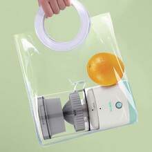 FUTUREM Exprimidor Automático de Cítricos Recargable USB, Extractor de Jugo Portátil de Alta Potencia para Frutas Frescas, Cocina, Oficina y Uso Diario - verde menta - Ver 12