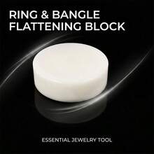 KLONKEE Jewelry Nylon Flat Block, Bent Ring And Bracelet Shaping Repair Tool, Wear-Resistant Smooth Jewelry Shaping Anvil, Suitable For Goldsmith DIY Jewelry Care - Jewelry Nylon Flat Press Block - View 2