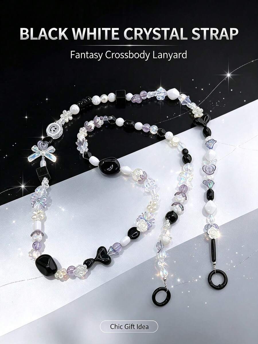 Fashionable Phone Lanyard, Cute Colorful Universal Phone Charm Accessory, Multiple Colors And Styles Available, Fashionable Phone Decorative Chain Camera Strap