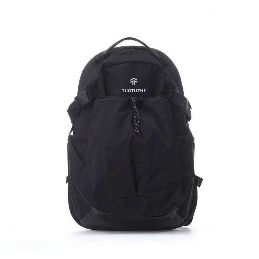Leichter Outdoor-Wanderrucksack für Damen, wasserabweisender Sportrucksack für Studenten. - Schwarz (zweifarbig) - Übersicht 1