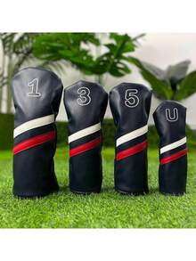 Double Slash Numbers, Golf Club Covers, Digital Printed Golf Club Covers, Waterproof And Durable Material Club Protection Covers, Providing The Best Protection For Your Clubs - Multicolor - View 1