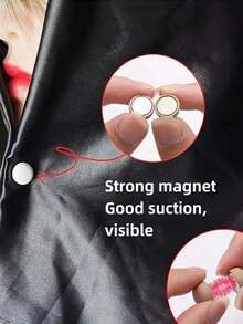 3pcs Magnetic Scarf Clips, Classic Round Shiny & Matte Scarf Pins, Colorful Multi-Purpose Clips, Suitable For Women's Clothing & Scarves, Small Scarf Clips With Magnets, Suitable For Dresses - Multicolor - View 9