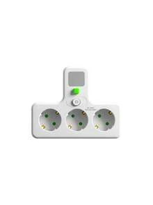 European Wall Socket With 3 Independent Switches, Socket, Multi-Socket Without Extension Cable With Alarm Light - EU E Type Plug(220-240V) - View 13