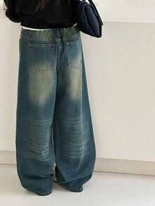 Youth Girl Spring Denim Jeans Spring Fashion New Style - Blue - View 2