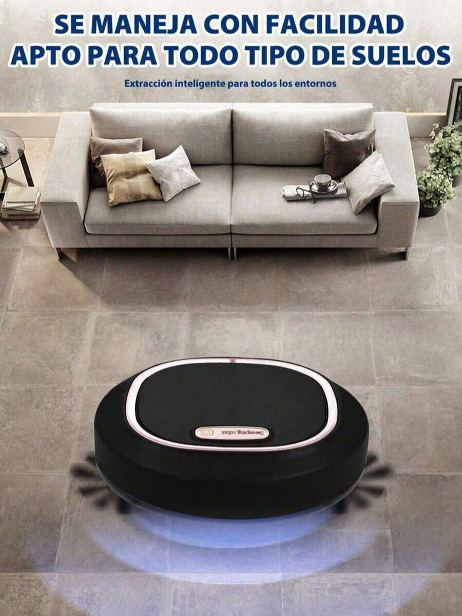 Smart Robot Vacuum Cleaner, Home Cleaning Robot Vacuum Mop All-In-One Machine, Integrated Sweeping, Mopping, Vacuuming, USB Rechargeable Smart Robot Vacuum Cleaner, Home Cleaning Robot