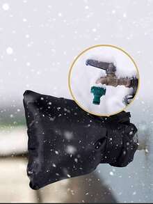 1pc Outdoor Faucet Covers For Winter Freezes Protection, Outside Water Faucet Cover Multifunctional Faucet Protective Cover Waterproof Antifreeze Faucet Cover - Multicolor - View 5