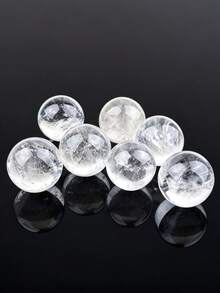 Natural White Crystal Clear Quartz Ball Mini Crystal Ball Polished Healing Crystal Stone DIY Crystal Craft Ornament Home Decor Gift - Clear Quartz Sphere - View 4