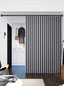 Foldable Door Curtain - Machine Washable Privacy Screen With Hooks, Suitable For Bedroom, Bathroom, Kitchen, Living Room - All Season Home Decor - C - View 2