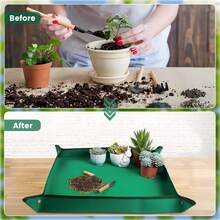 Plant Propagation Mat, Waterproof Transplanting Mat, Portable Gardening Work Mat, Suitable For Indoor Succulent Potted Plants, Indoor Plant Repotting Soil Control Mat, Home Bonsai Plant Care Accessories - Garden Mat - View 3