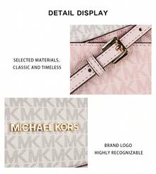 Michael Kors Jet Set Travel Logo Women's Shoulder Sling Bag 35S5GTVC6B PWD BLSH MLT - 粉紅色35S5GTVC6B PWD BLSH MLT - 查看 10
