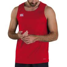 Canterbury Mens Club Dry Tank Top - Red - View 3