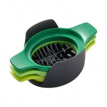 3-In-1 Multifunctional Stainless Steel Egg Slicer, Korean Style Egg Divider And Cutter, Kitchen Gadget - Multicolor - View 8