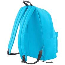 Bagbase Original Plain Backpack - Surf Blue/Graphite Grey - View 2
