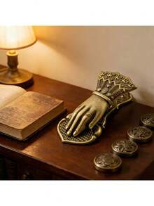 Antique Gold Vintage Hand-Shaped Bookmark Clip, Antique Bronze Lady's Hand Pose Journal Clip, Page Marker Clip, Diary Clip - Multicolor - View 7