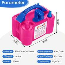 Bomba de aire eléctrica, inflador de piscinas, inflado y desinflado rápidos, adaptador de corriente dos en uno, AC 110V, adecuado para inflar sofás, piscinas inflables, juguetes inflables, bomba de aire portátil.hot - Modelo grande - Ver 8