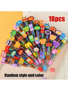 12/18 PCS Pulpen Berbentuk Konsol Game, Pulpen Acak dengan Gagang Kartun Lucu dan Berbagai Warna untuk Siswa, Hadiah Kelas, Kado Ulang Tahun, dan Perlengkapan Sekolah. - MultiWarna - View 7
