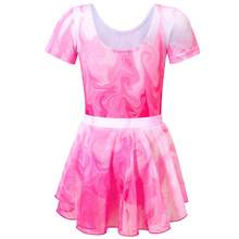 Baju Senam Ketat untuk Latihan Tari Anak Perempuan, Set Balet Anak Perempuan 2 Potong - Hot Pink - View 3