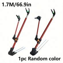 1pc Dual-Purpose Ground Spike/Rod Holder Fishing Rod Support Stand, Adjustable Aluminum Alloy Fishing Rod Holder, Outdoor Fishing Gear Accessory (Multiple Colors Available, Extends To 165cm) - Multicolor - View 11