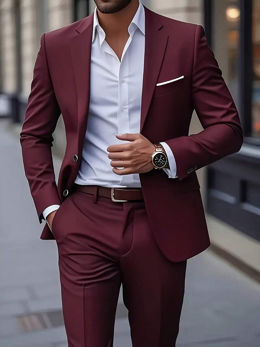 Wedding Dresses - Burgundy - View 1