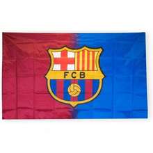 FC Barcelona Crest Flag - Blue - View 1