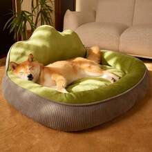 Ultra-Soft Elevated Backrest Dog Bed, Cloud-Shaped Soothing Pet Sofa Bed, Washable Comfortable Cushion, Suitable For Small Dogs, Medium Dogs And Cats, Non-Slip Bottom Warm Sleeping Bed, Indoor Use - Multicolor - View 6