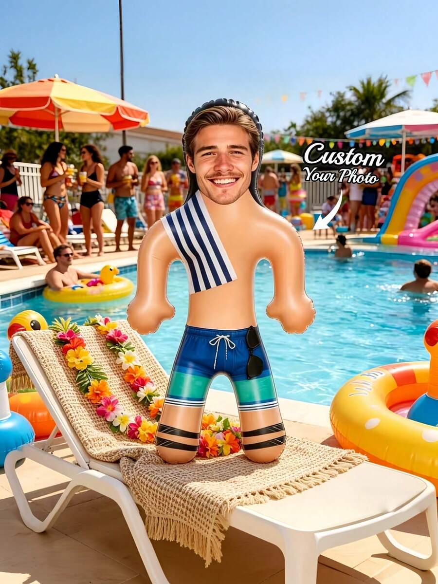 1pc Personalized Inflatable Blow Mold Product, Custom Photo Inflatable Blow Mold, Suitable For Bachelor Party Personalized Inflatable Product, Funny Gag Gift For Him/Her, Wedding, Special Occasions