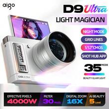 Kamera Digital Aigo D9ultra Beauty dengan Layar Putar 180 Derajat, Layar Definisi Tinggi 3,0 Inci, Piksel Interpolasi 6400W, Zoom Digital 16X, Autofokus AF Tekstur CCD, Kamera Tingkat Pemula - View 4