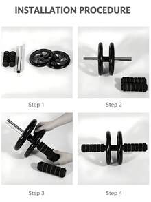 Rebound Abdominal Wheel, Dual-Wheel Ab Roller For Men & Women, Core Trainer For Waist & Belly Fat Loss, Suitable For Beginners, Home, Gym, Dorm & Apartment Use - A - View 8