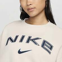 Nike/Authentic New Season Women's Sports Training Casual Crew Neck Sweatshirt FV7675-104 - FV7675-104 - View 4