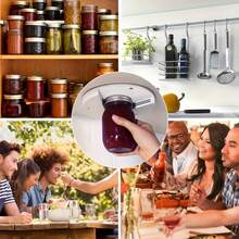 1pc Can Opener Set, Heavy Duty Rotary Plastic Can Opener With Ergonomic Handle, Adjustable Multi-Size Lid Grip Tool, Manual Bottle Cap Opener, Kitchen Gadget, Easily Open Cans, Bottles And Jars, Modern Kitchen Tool, Home Cooking Essential - View 7