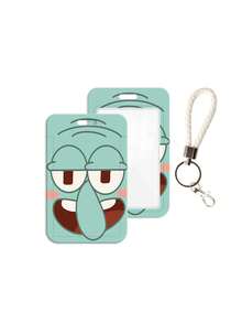 SpongeBob SquarePants SquarePants Cartoon Card Holder - Student ID, Cafeteria Meal Card, Badge, Campus Bus Metro Access Card Protective Cover - Multicolor - View 15