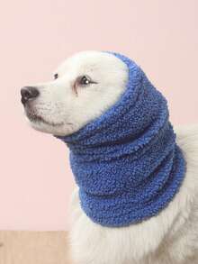 Blue Thin Polyester Fleece Comfortable Warm Pet Hat, Suitable For Cats And Dogs, With Elastic Ear Protection Hood, Cat Supplies, Dog Accessories, Indoor And Outdoor Use - Blue - View 6