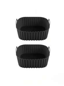 3pcs/2pcs/1pc Square Silicone Air Fryer Basket Liner, Suitable For Fryers, Non-Stick Reusable Air Fryer Liner, Oven Microwave Cake Pan, Kitchen Accessories,Kitchen Gadgets,Air Fryer Baking Mat Liner For Home Use - Multicolor - View 13