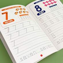 Lachilly Children's Handwriting Practice Book: Letter And Number Tracing Exercises (With Lines), Learning Activities, Early Writing Skills Development, Classroom Essential - Reusable Number Workbook - View 10