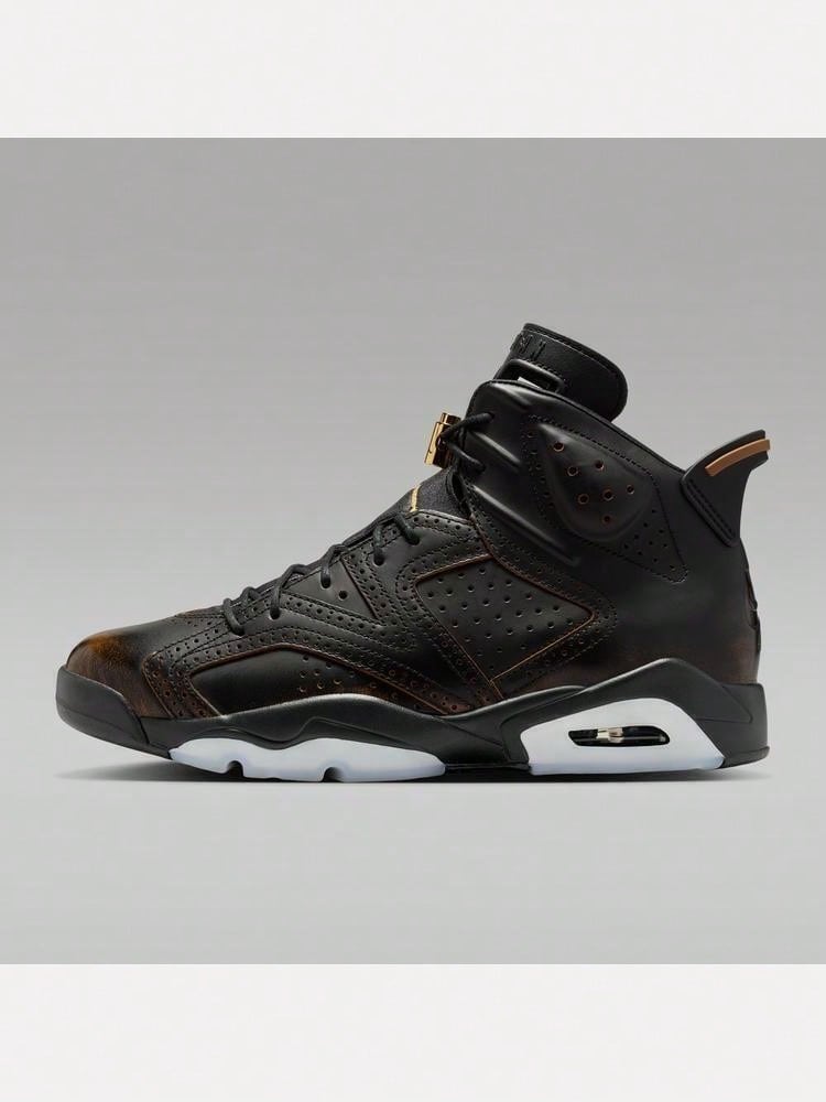Men's AIR JORDAN 6 RETRO CN Basketball Shoes High-Top IR7572-220 - Black and White - View 1