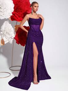 Vestidos de Boda - Púrpura malva - Ver 7