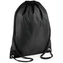 BagBase Budget Water Resistant Sports Gymsac Drawstring Bag (11L) - Black - View 2