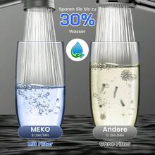 Water Saving 30% High Pressure Hand Held Shower Head With Built-In Filtration, 3 Function Settings, 1.5 Metre Hose And Silicone Massage Nozzle For Pleasant Shower Routine - A - View 5