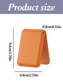 1 buah Tempat Kartu Magnetik Kustom untuk iPhone, Dilengkapi Desain Penutup Flip Kulit Imitasi, Slot Kartu Terintegrasi, dan Klip Nama Kustom, Memberikan Nuansa Mewah dan Menjadi Hadiah yang Luar Biasa. - MultiWarna - View 1