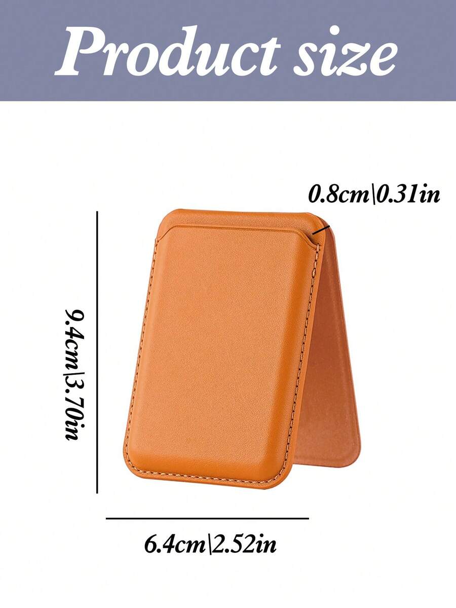 1 buah Tempat Kartu Magnetik Kustom untuk iPhone, Dilengkapi Desain Penutup Flip Kulit Imitasi, Slot Kartu Terintegrasi, dan Klip Nama Kustom, Memberikan Nuansa Mewah dan Menjadi Hadiah yang Luar Biasa. - MultiWarna - View 1