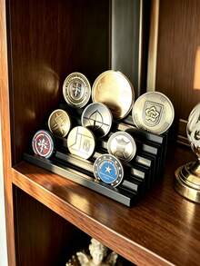 Commemorative Coin Display Stand/Desktop Storage Rack, Multi-Layer Commemorative Coin Display Stand, Combines Storage And Display, Suitable For Game Room, Study And Office Decoration, Also An Excellent Gift Choice - Multicolor - View 5