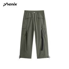 +Phenix GORE TEX WINDSTOPPER Celana Kargo Outdoor Pria Celana Panjang Tenun Tahan Angin - Hijau Tentara - View 2