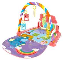 Alfombra de juegos para bebés, soporte paraúsica, alfombra de piano, gimnasio para gatear, juguetes educativos para la educación temprana, regalo para el crecimiento del recién nacido. - Azul - Ver 9