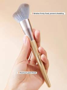 GUOXIAONIU Contour Makeup Brush, Dense Soft Fluffy Bristles, Multi-Purpose Daily Contouring Brush For Cheekbones Jawline Hairline Collarbone - Champagne Gold - View 5