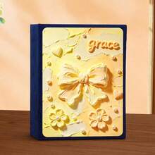 1pc Velvet Texture Premium Fashion Photo Album, Can Store 100 Standard Photos, Suitable For Organizing Travel Memories And Baby Growth Milestones, Compact And Portable - Multicolor - View 9