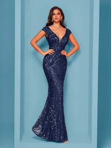 Vestidos de Boda - Color azul marino - Ver 3