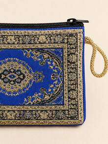 XD Middle Eastern Style Gilded Embroidery Girls Wallet, Gold Thread Craft Large Capacity Layered Children's Storage Bag, Cute Girl Coin Purse, Suitable For Arab Little Girls Holiday Birthday Gift - Multicolor - View 5